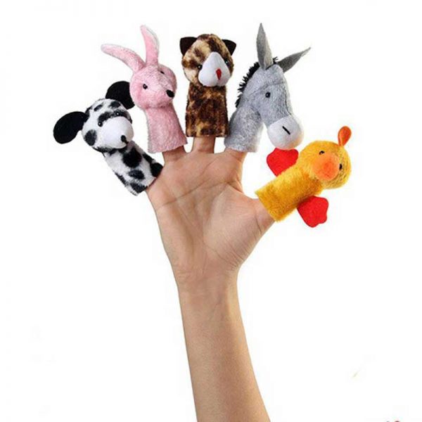 عروسک انگشتی شادی رویان طرح حیوانات مزرعه