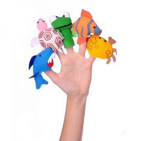 عروسک انگشتی شادی رویان طرح حیوانات دریایی