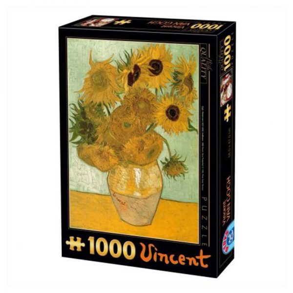 پازل ۱۰۰۰ تکه گلهای آفتابگردان اثر ونسان ون گوگ DToys