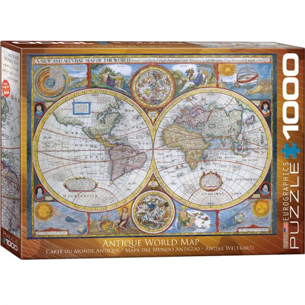 پازل ۱۰۰۰ تکه نقشه آنتیک جهان اثر جان اسپی