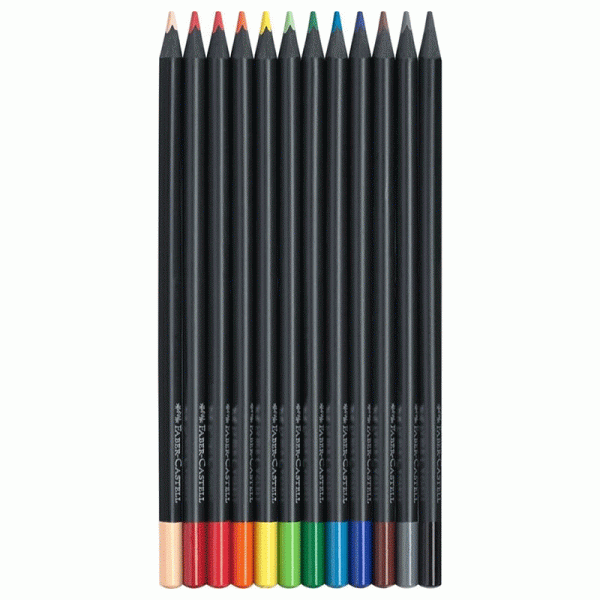 مداد رنگی ۱۲ رنگ بلک ادیشن فابر
