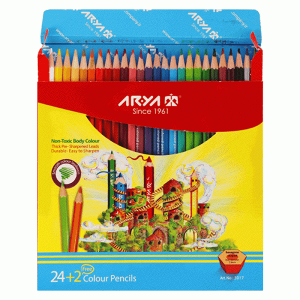 مداد رنگی 24 رنگ آریا2