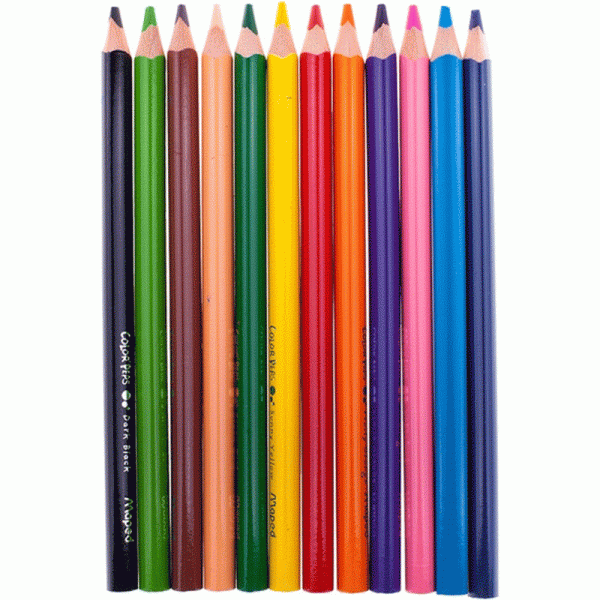 مداد رنگی 12 رنگ جامبو مپد